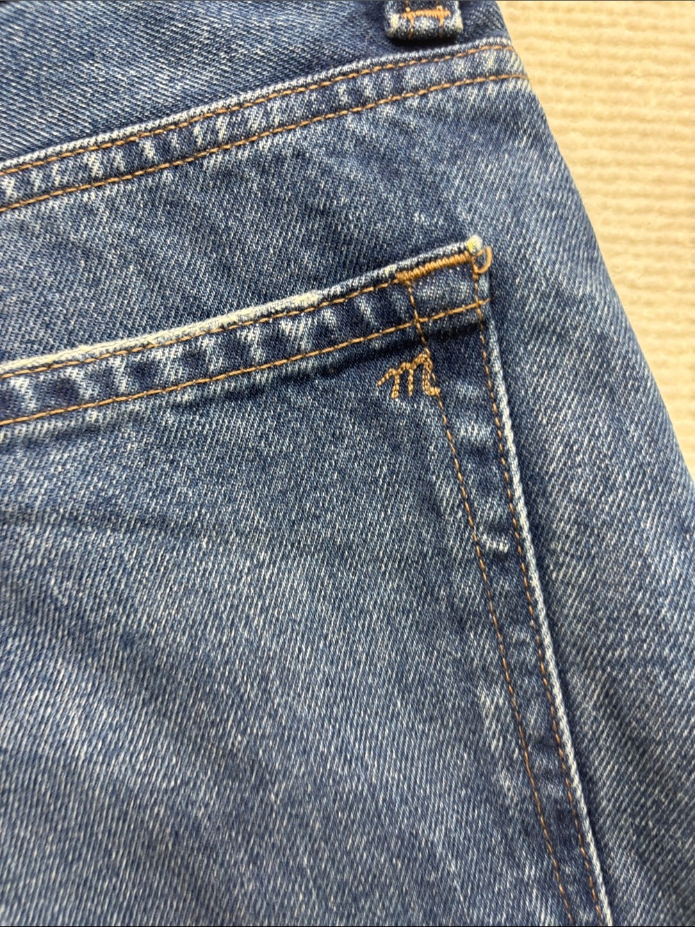 Madewell Women’s “Broken Zipper”Relaxed Dark Blue Denim Jeans - Picture 8 of 8